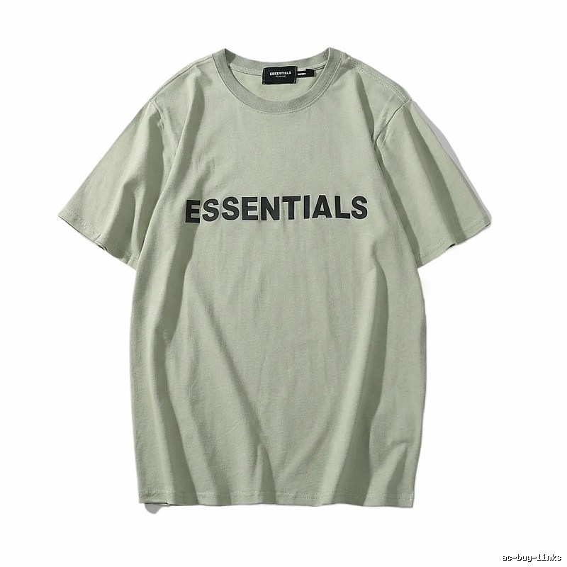 ESSENTIALS minimalist style light green T-shirt