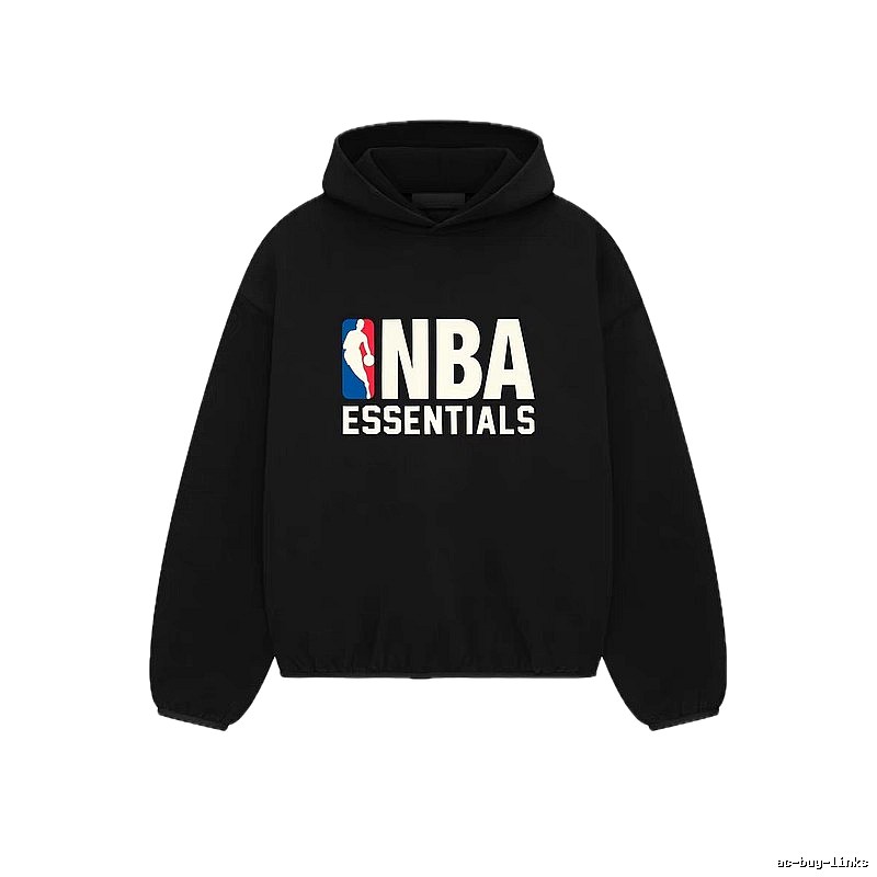 ESSENTIALS NBA-style black hoodie