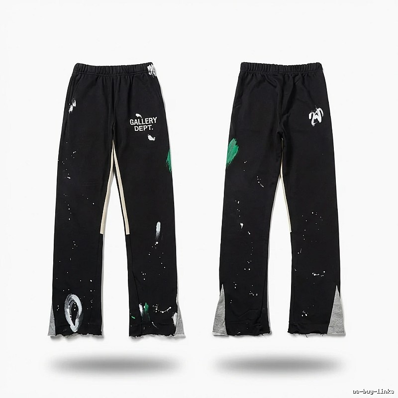 Gallery Dept Graffiti Style Black Trousers