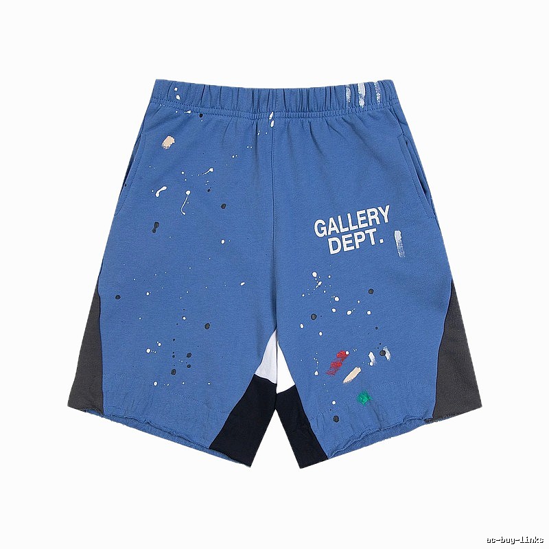 Gallery Dept. graffiti-style blue shorts