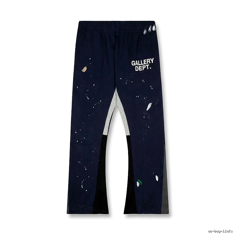 Gallery Dept graffiti-style navy blue pants