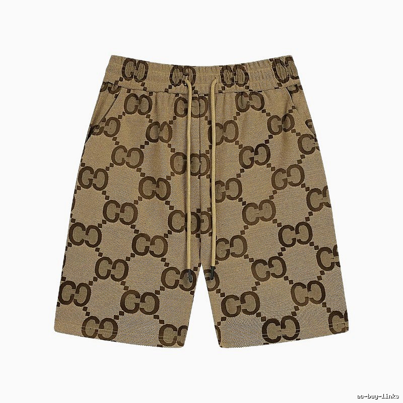 Gucci Double G Brown Retro Shorts