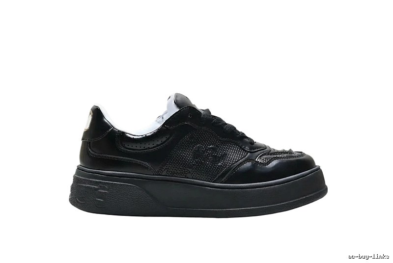 Gucci retro-style black sneakers