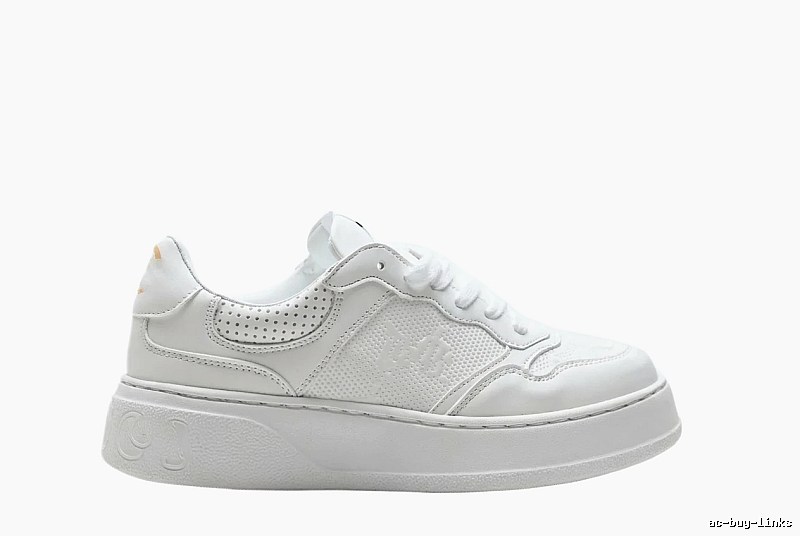 Gucci retro-style white canvas shoes