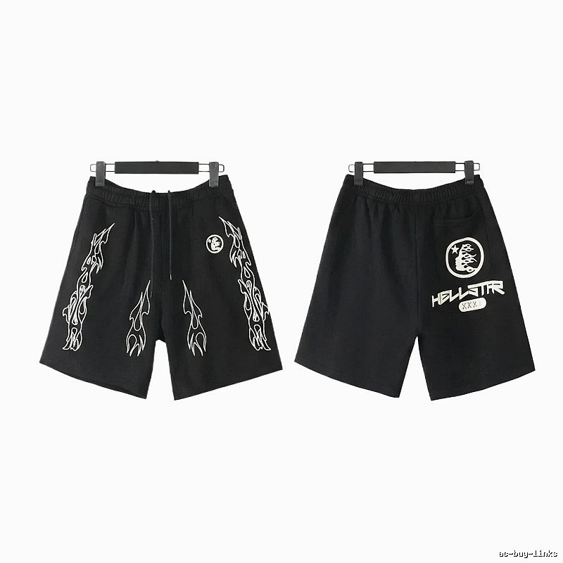 Hellstar dark style printed shorts