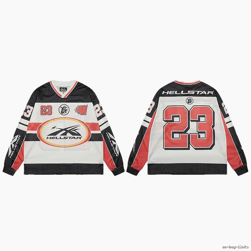 Hellstar No.23 American Street Style Black and Red Jersey