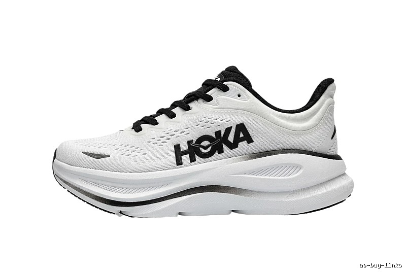 HOKA trendy brand black and white sports shoes