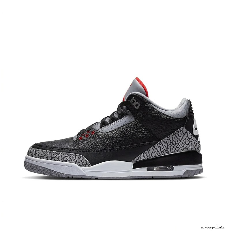 Jordan AJ3 Retro Black and Grey Athletic Shoes