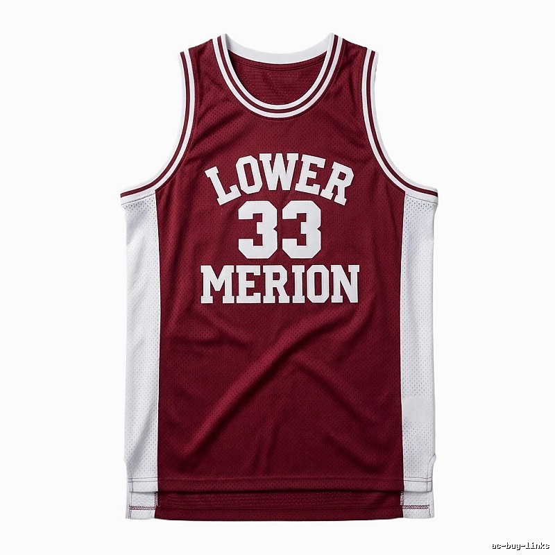 Kobe retro-style burgundy jersey