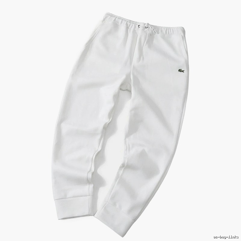 Lacoste casual style white sweatpants
