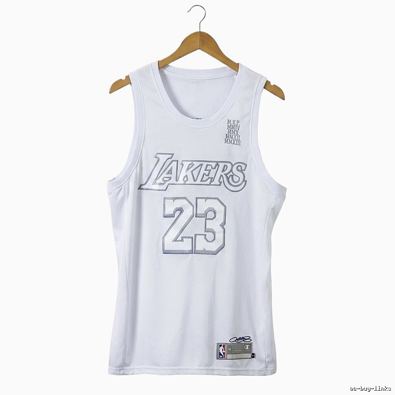 Lakers LBJ retro white vest