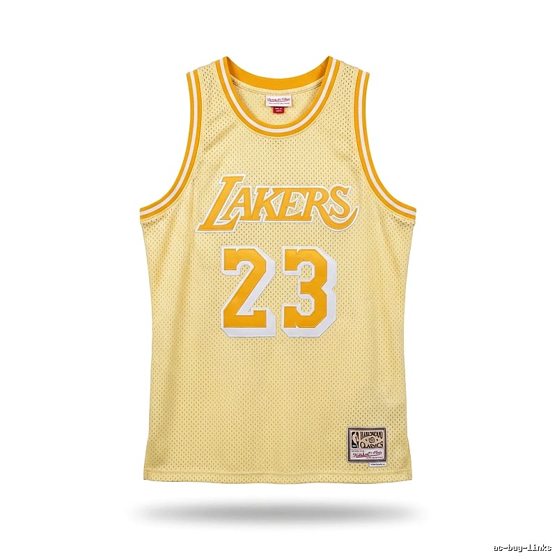LBJ Lakers retro yellow jersey