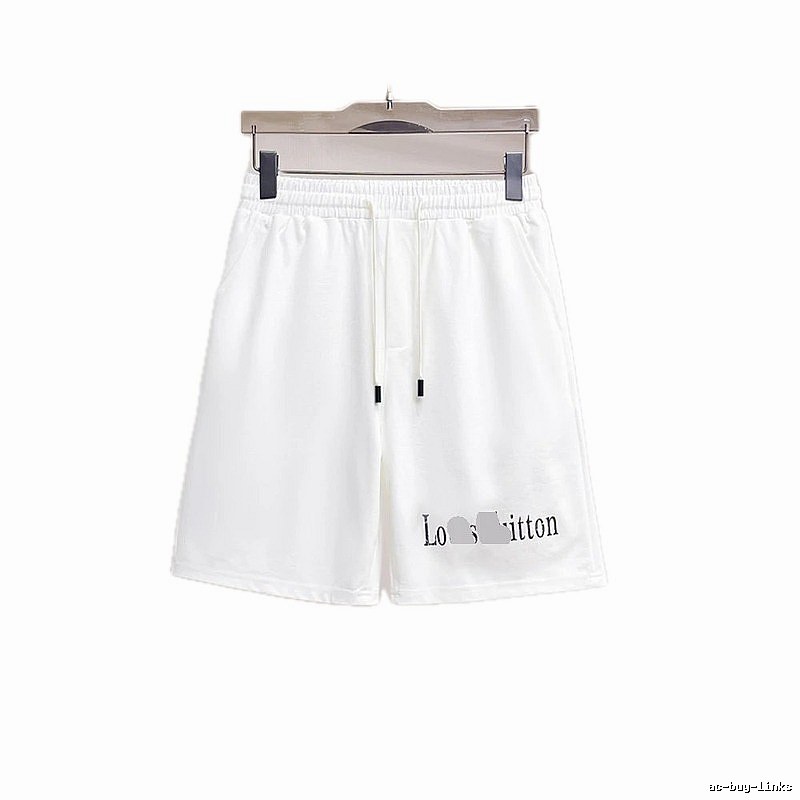 Louis Vuitton Letter Print Casual Style White Shorts