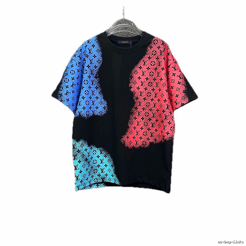 LV Scribble Black, Red and Blue T-shirt
