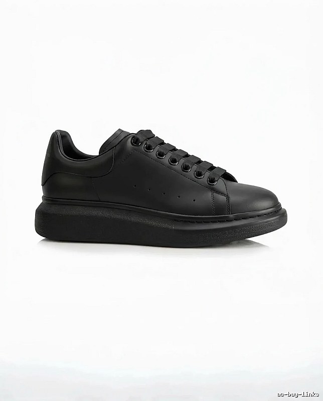 McQueen Thick-soled Casual Style Black Shoes