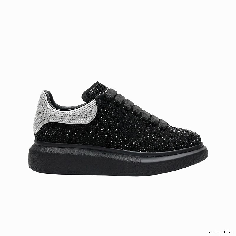 McQueen Thick-soled Trendy and Cool Black Shoes