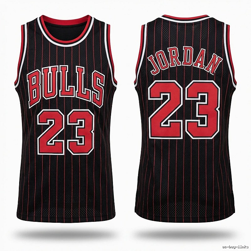 Michael Jordan No. 23 black and red jersey
