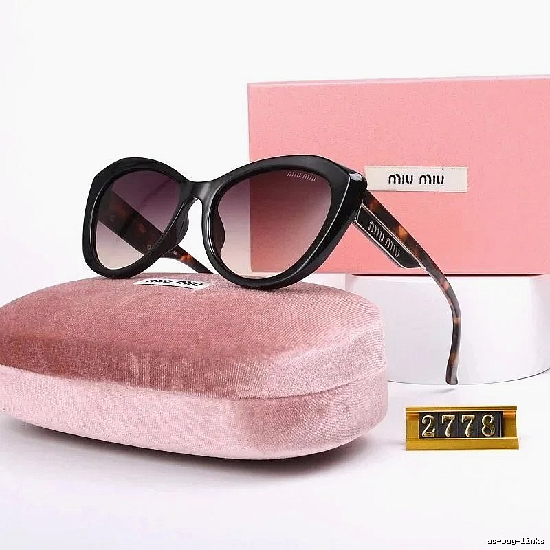 Miu Miu Classic Oversized sunglasses Black Oval Sunglasses for Daily Styling