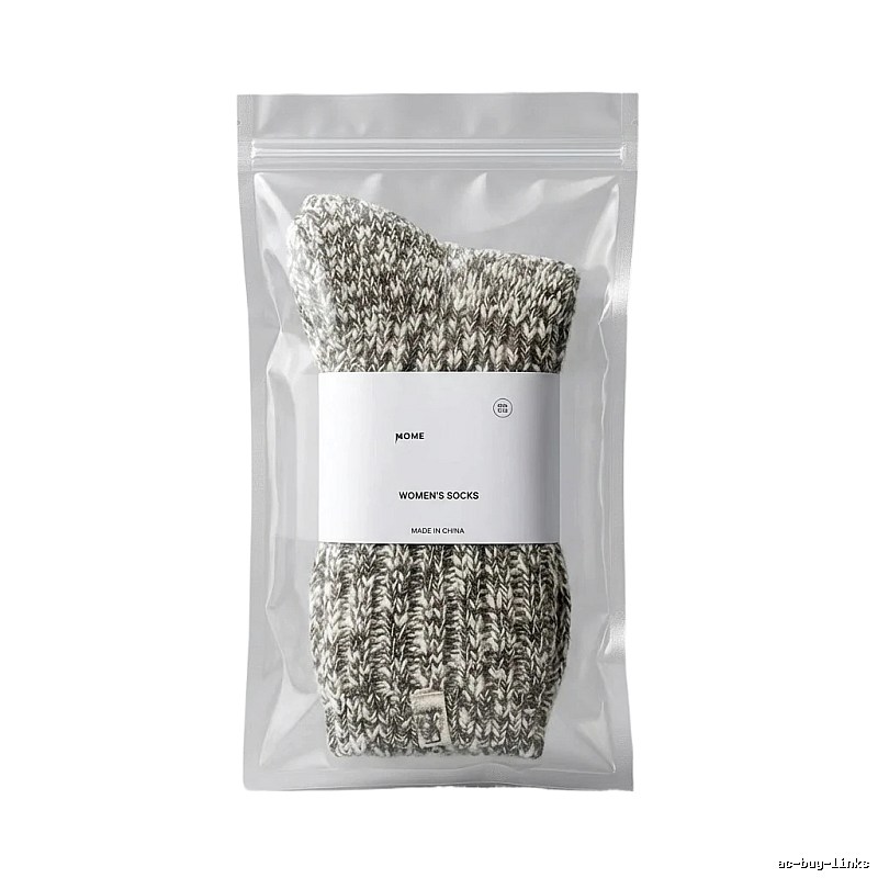 Miu Miu Knitted Style Gray-White Socks