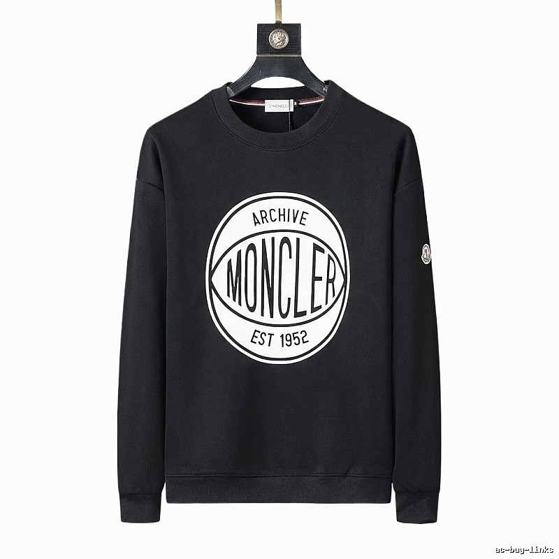 Moncler Archive Retro Style Black Sweatshirt