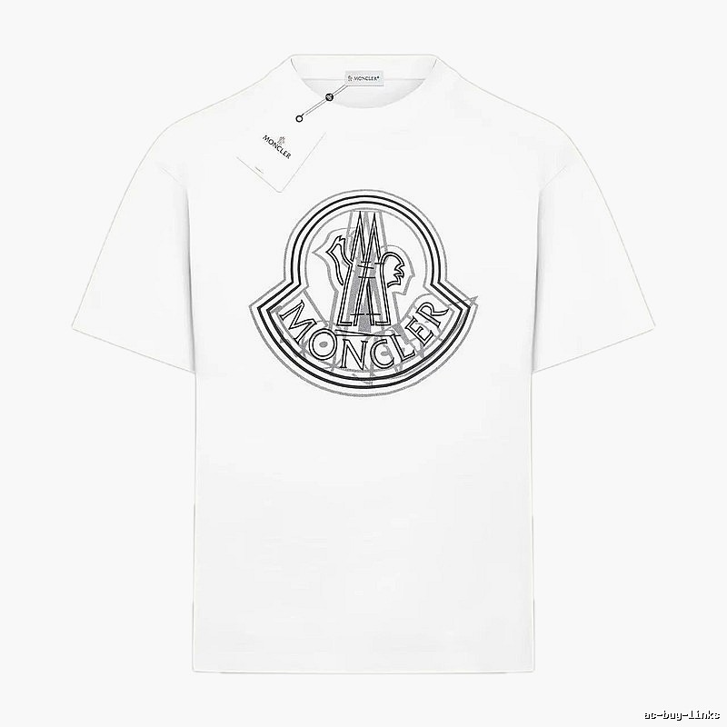 Moncler classic and simple style white T-shirt