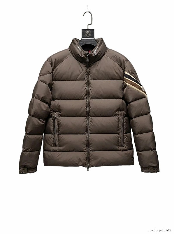 Moncler classic style fashionable coffee-colored down jacket