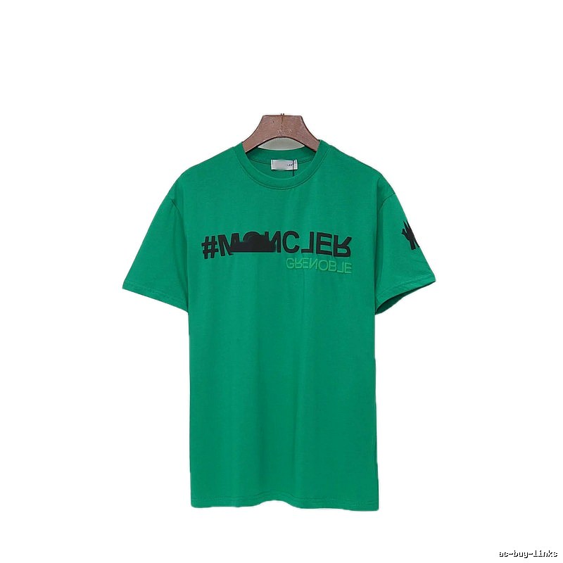 Moncler Grenoble Trendy Green Short-sleeve T-shirt