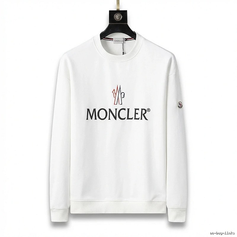 Moncler simple white sweatshirt
