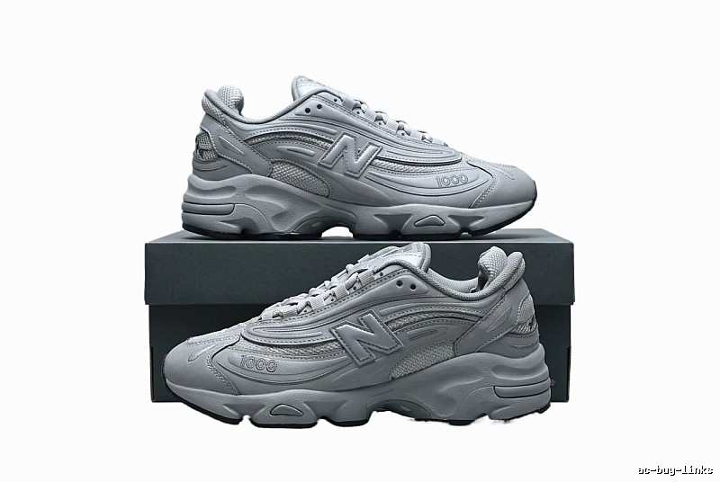New Balance 1000 series silver-gray sports shoes