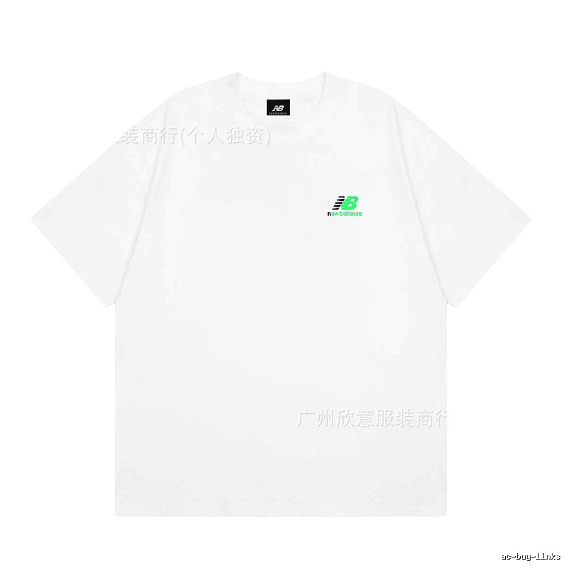 New Balance Casual Series Minimalist Style White T-Shirt