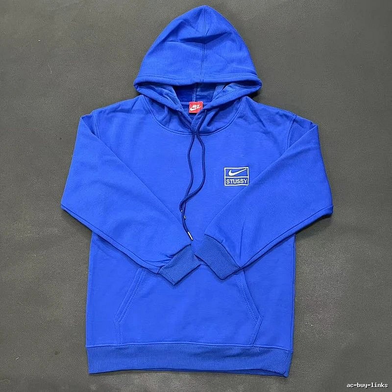 Nike Blue Zip Hoodie Campus Look Swoosh