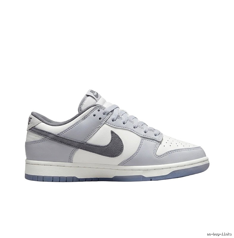 Nike Dunk Retro Style Gray and White Shoes