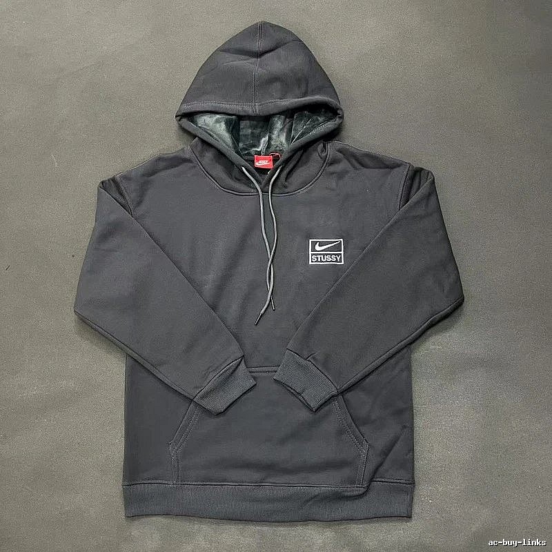 Nike Gray Zip Hoodie Smart Casual Swoosh