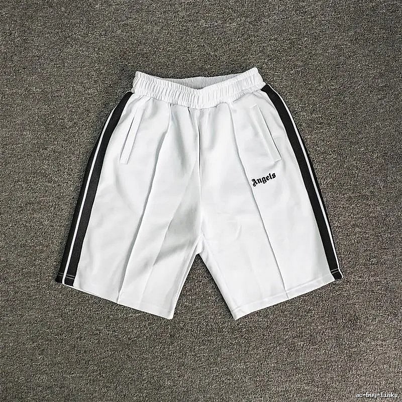 Palm Angels Casual Track shorts Black Side Stripe for Streetwear Looks