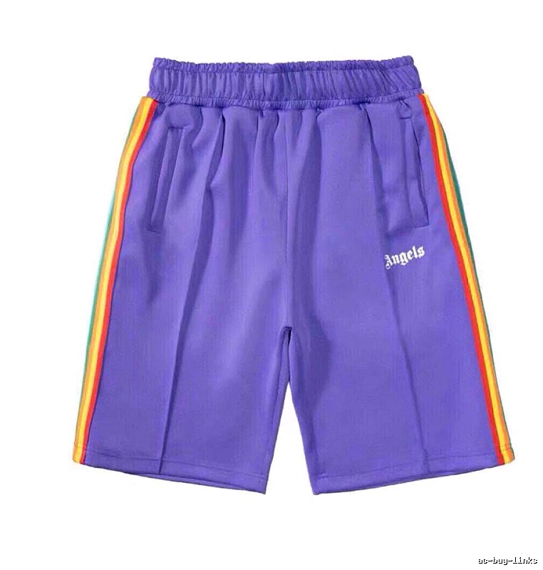 Palm Angels Weekend Track shorts Black Side Stripe for Seasonal Looks