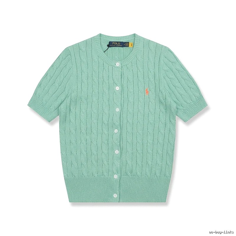 Ralph Lauren Polo light green knitted cardigan
