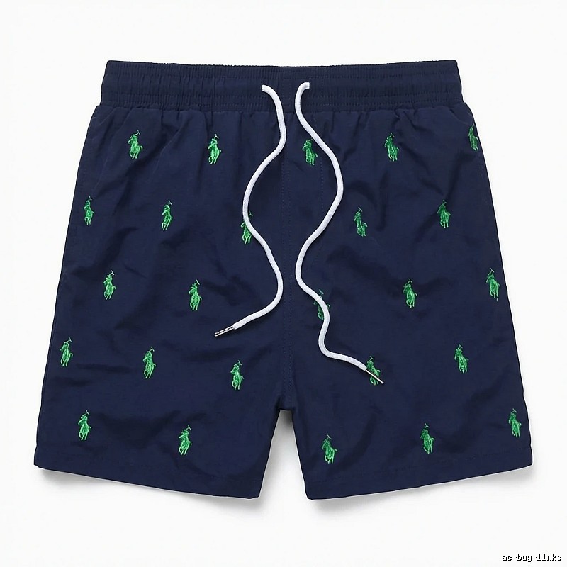 Ralph Lauren retro-style dark blue shorts