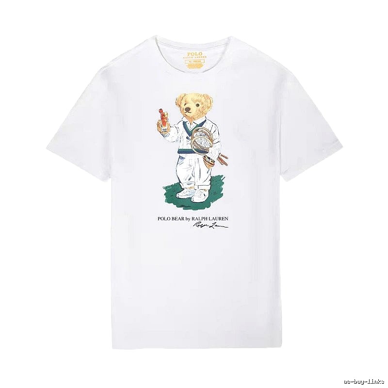 Ralph Lauren Teddy Bear Series White T-shirt
