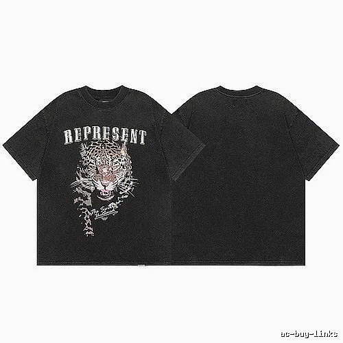 Represent Black Style 821 Owners Club T-Shirt Soft Neutral Logo