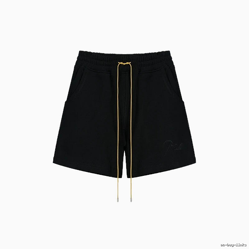RHUDE minimalist black shorts
