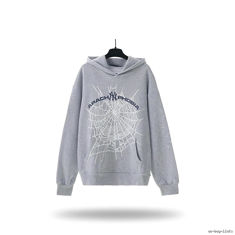 Sp5der Spider Series Grey Streetwear Sweatshirt