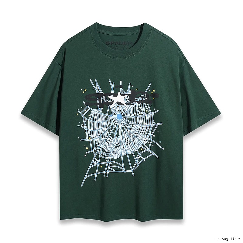 Sp5der Spider Web Print Short-Sleeve T-Shirt