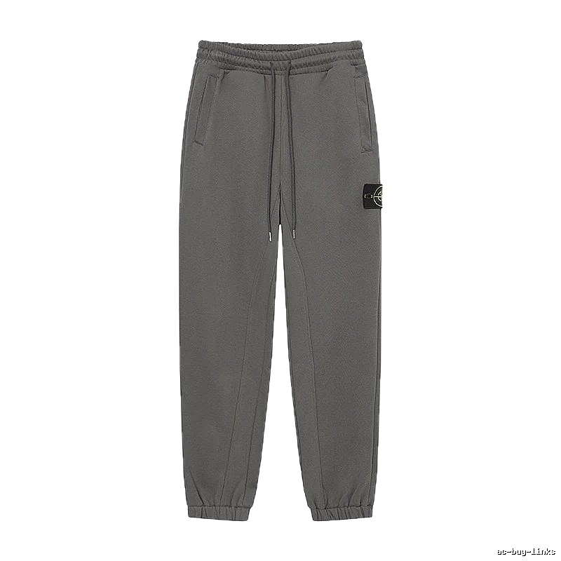 StoneIsland Compass Badge Street Style Grey Sweatpants