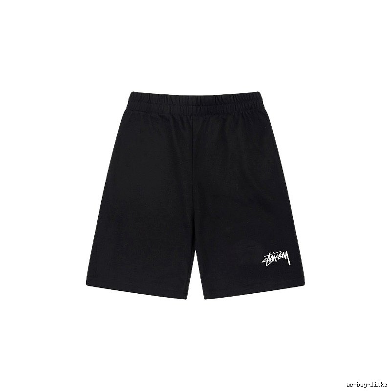 Stussy basic casual black shorts