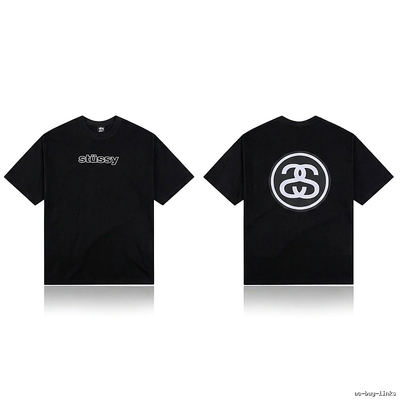 Stussy classic black T-shirt