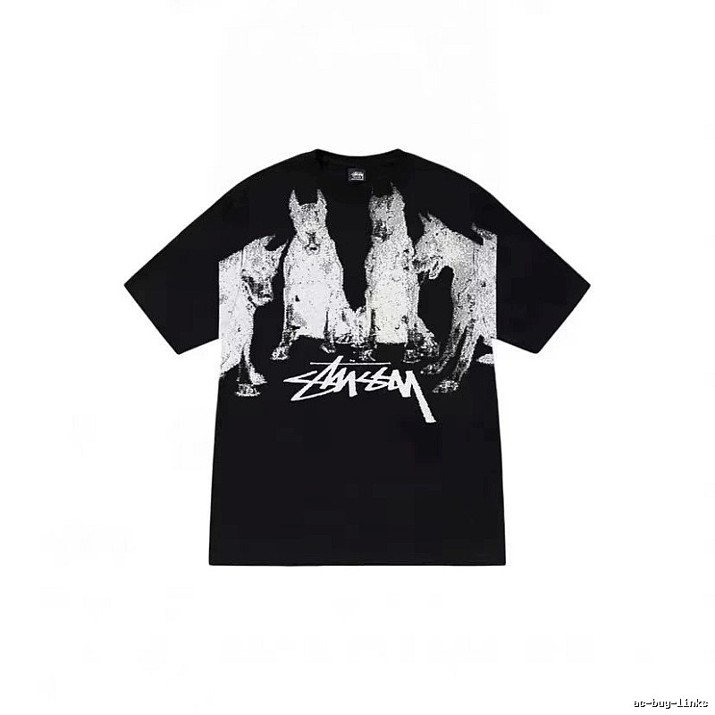 Stussy Classic Graphic T-shirt Black White Stussy for Daily Styling