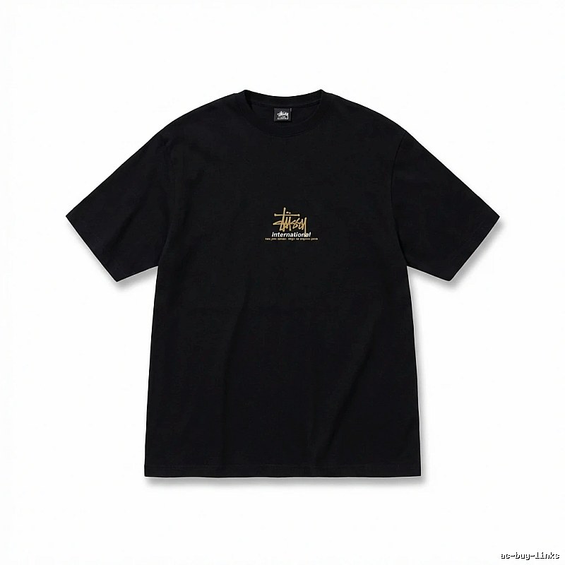 Stussy International Style Black T-shirt