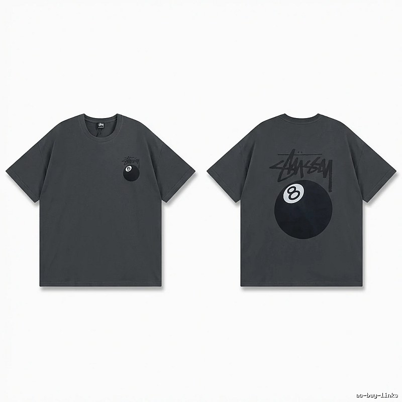 Stussy No.8 Retro Black T-shirt