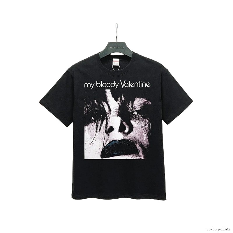Supreme Collab Portrait Street Style Black T-Shirt