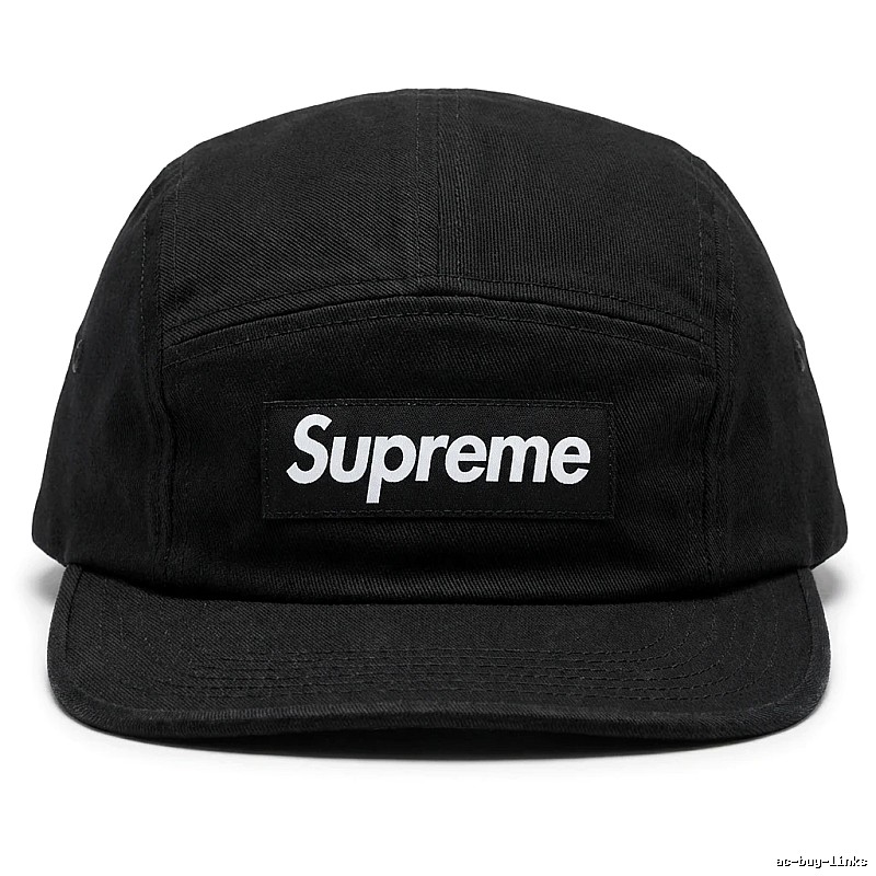 Supreme minimalist style black hat